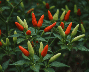 Vietnamese Siam chili (Ớt hiểm) – a small, slender chili with sharp heat, part of Vietnam’s 6 most popular chili peppers.