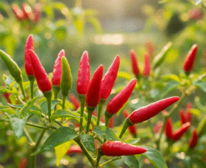 Bird’s eye chili – one of the most popular Vietnamese chilies, known for its fiery heat and common use in traditional dishes.