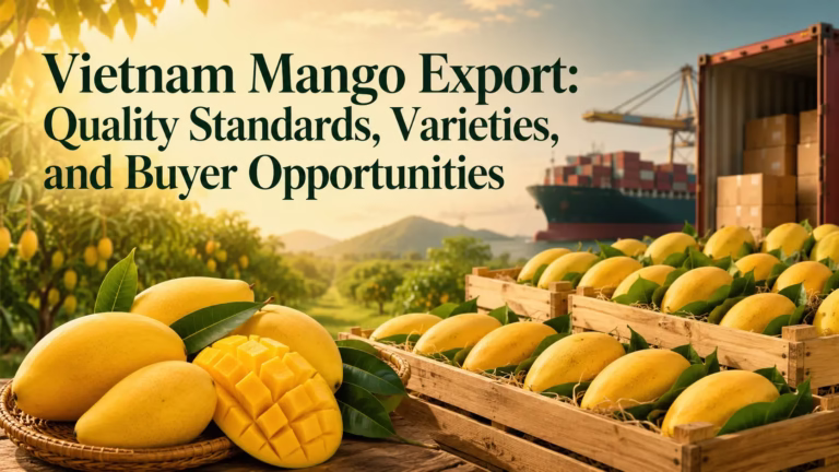 Vietnam mango export with fresh mango varieties, quality standards, and buyer opportunities