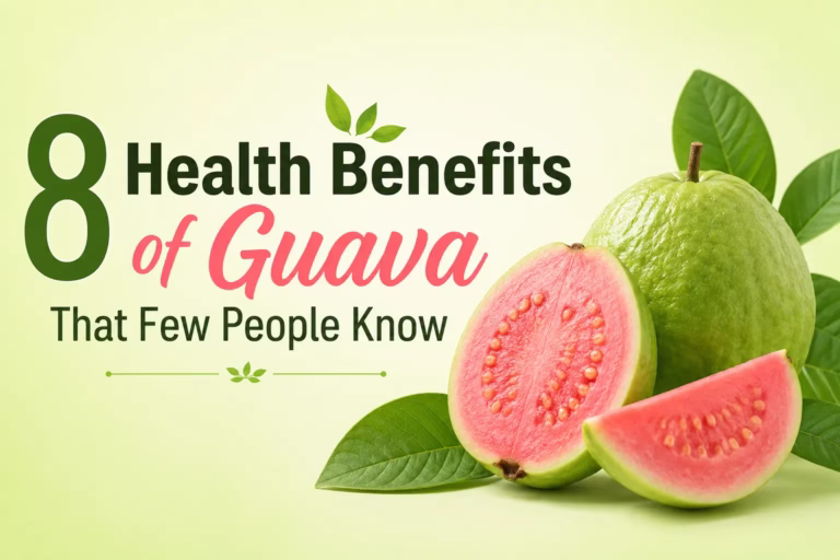 8 health benefits of guava that few people know with fresh pink guava fruit